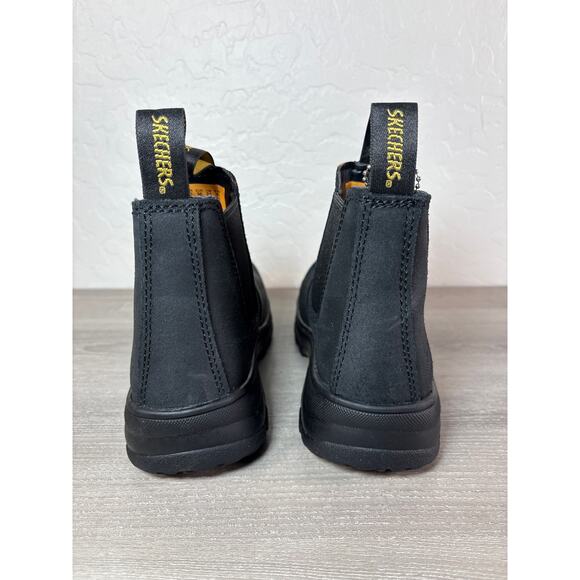 Skechers Workshire Jannit Steel Toe Leather Chelsea Work Boots Women's 6 EU 36 - Picture 5 of 7